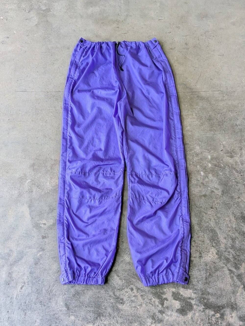 Vintage The North Face Purple Side Zipper Drawcord Waist Windpants